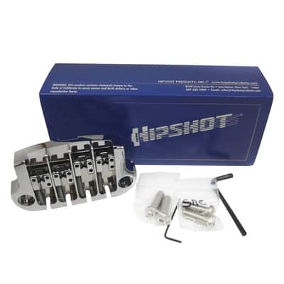 Hipshot® SuperTone Bass Bridge~4-String 3-Hole~fits Gibson Bass~Nickel~USA~Brand New image 3