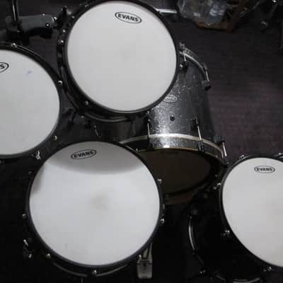 RMV. Drum Kit. In Titanium Silver Sparkle finish, Bapeva hard wood shells. image 6