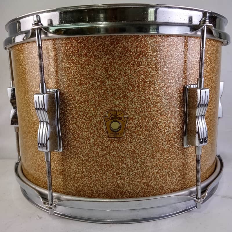 Ludwig 8x12"Champagne Sparkle Club Date Tom Drum Vintage60s Classic Keystone USA image 1