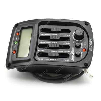 4 Band Acoustic Guitar EQ Pickup Equalizer with LCD Chromatic Tuner image 2