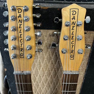 Danelectro Doubleneck 12-String and 6-String 1998 - 2004 - Black Burst image 4