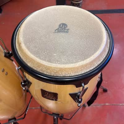 Latin Percussion LPA647-AW Aspire Series 11/12" Conga Set with Stand, Black Hardware 2010s - Natural image 2