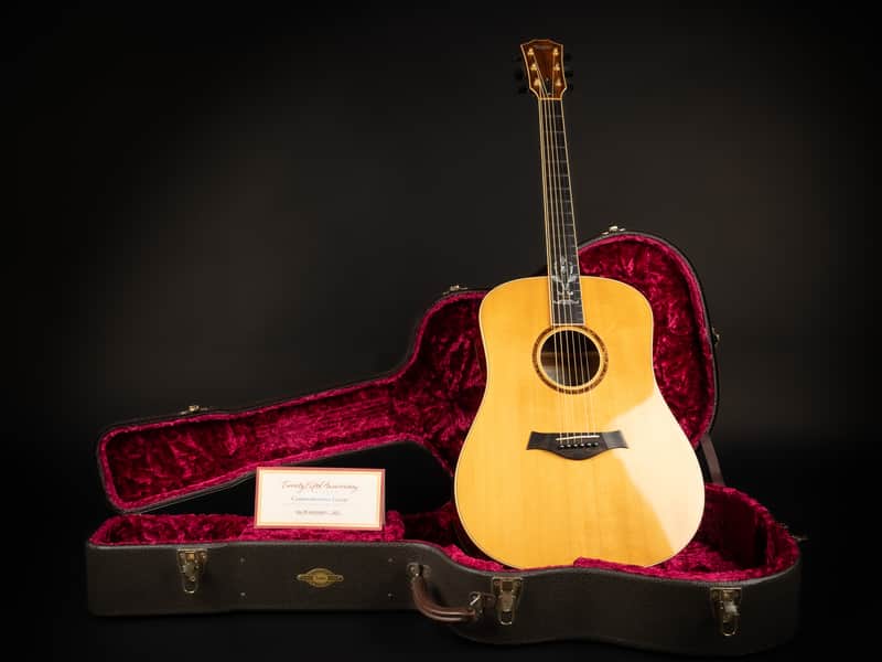 2000 Taylor XXV-DR 25th Anniversary - Natural | USA Limited Edition #350 / 500 Dreadnought Acoustic Guitar Quilted Sapele 18k Gold Inlays | CoA OHSC image 1