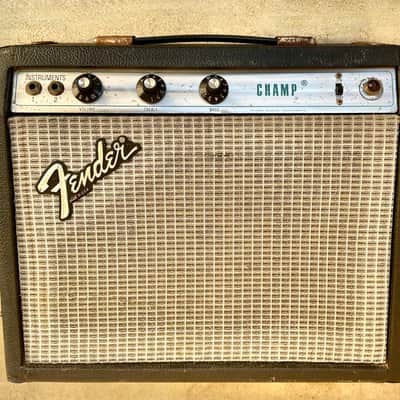 1979 Fender Champ Hand Wired Combo Tube Amp Amplifier Silver Face