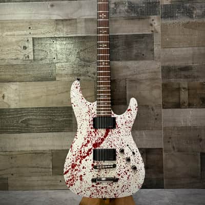 Schecter Hellraiser C-VI Electric Guitar - Blood Splatter (184) image 3