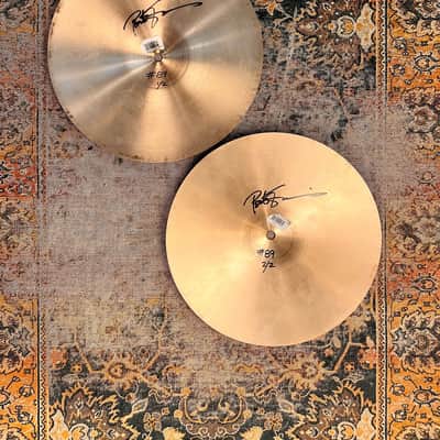 PETER ERSKINE’s HIHATS! Zildjian New Beat 14” Hihats 1073 1331 g Belonged to and Signed By Erskine! Sound Awesome image 2