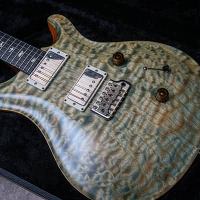 PRS USA Paul Reed Smith Custom 24 Tremolo "Faded Whale Blue + Ebony" (2017) image 2