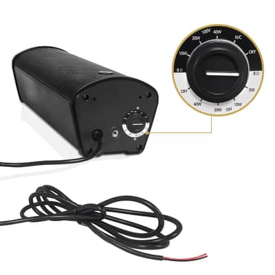 PAC80X2CL25B | Commercial Restaurant Amplifier and Column Array Set with a 2-Zone 70V/100V Bluetooth Amp, 2 x All-Weather Dual 5" Speakers, Black image 7