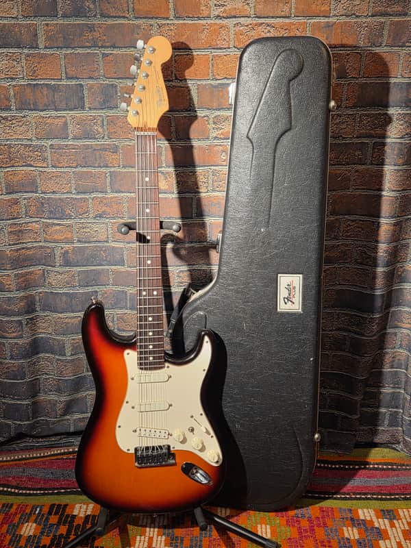 Fender 1994 Strat Plus Rosewood Fretboard 3-Color Sunburst w/ OHSC, Lace Sensor Neck & Middle Pickups, SD Single Coil-Sized Bridge Humbucker & Piezo Pickup System image 1