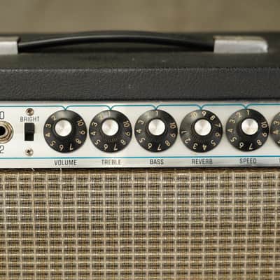 1974 Fender Vibrolux Reverb 40W 2x10" Guitar Combo Amplifier #55930 image 7