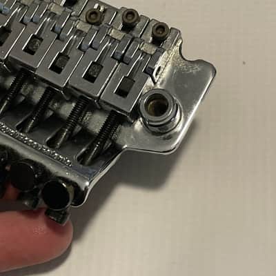 2000's Korean Ibanez RG Series ILT101 Chrome Floyd Rose Single Locking Tremolo Bridge image 12