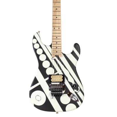 New EVH Striped Series Circles Black & White w/"Bye See Ya Later" Graphic on Back image 7