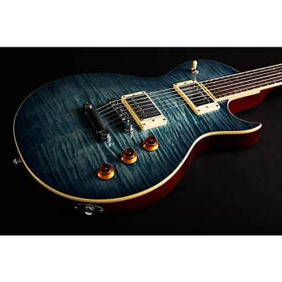 Mitchell MS470 Mahogany Body Electric Guitar Denim Blue Burst - Soft case included image 7