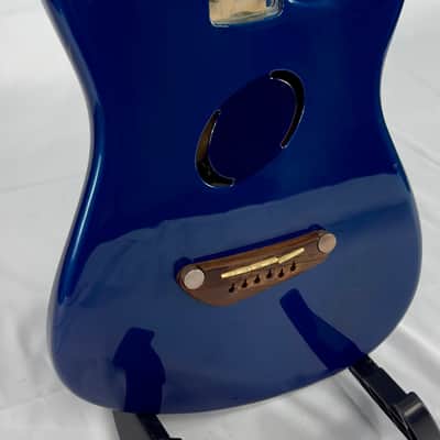 Fender Acoustasonic Deluxe Acoutic Electric Guitar Body 2003 - Blue image 6