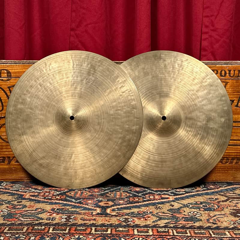 14" K Zildjian Istanbul 1960s-1970s New Stamp Hi-Hat Cymbal Pair 768g/934g *Video Demo* image 1