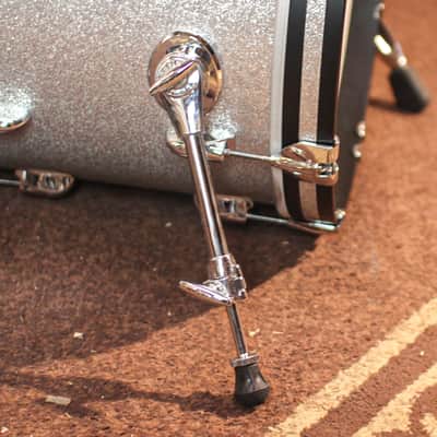 Gretsch USA Custom Silver Sparkle Nitron Drum Set - 14x18,8x12,14x14 - SO#1323839 image 3