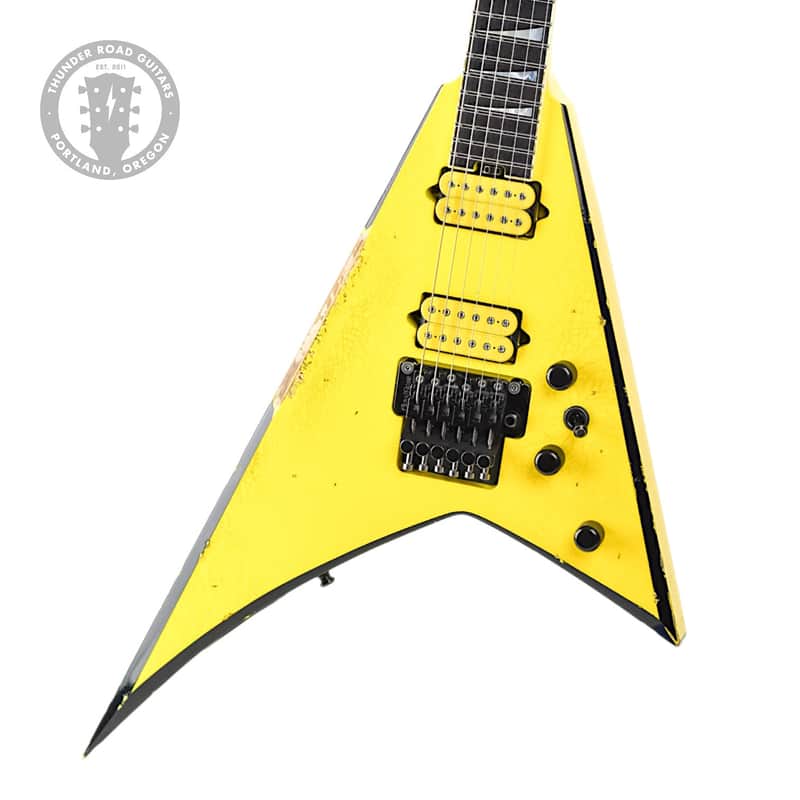 New Jackson Custom Shop Randy Rhoads Nitro Relic Grafitti Yellow w/FU Tone Upgrades #RR4075 image 1