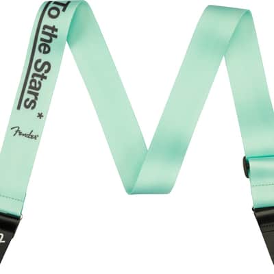 Genuine Fender Tom DeLonge To The Stars Guitar Strap, Surf Green image 4