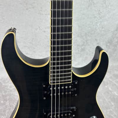 Washburn X-Series Pro X50PROFE electric guitar in transparent black image 15