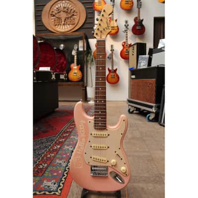 2009 Squier Hello Kitty Stratocaster pink image 1