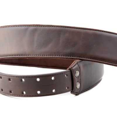 RightOn! Leathercraft Vintage Brown Guitar Strap image 3