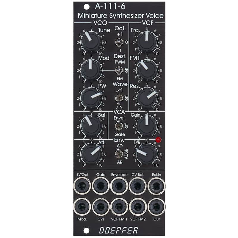 Doepfer A-111-6V Mini Synthesizer Vintage (Black) - Voice Modular Synthesizer image 1