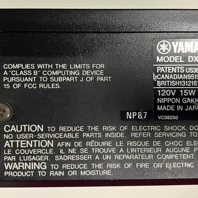 Yamaha DX7s - With Cartridge and Roadcase - FREE SHIPPING image 10
