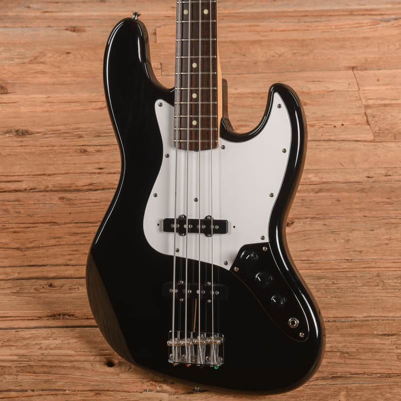 Squier Standard Jazz Bass Black 1984 | Reverb