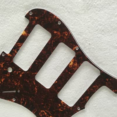 For Fender Stratocaster Strat P90 3 Pickup Guitar Pickguard, 4 Ply Brown Tortoise image 2