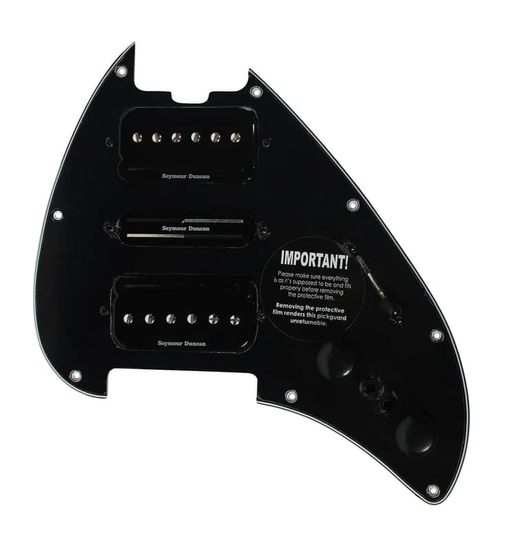 920D Custom Seymour Duncan P-Rails HSH Loaded Pickguard for MusicMan Silhouette imagen 1