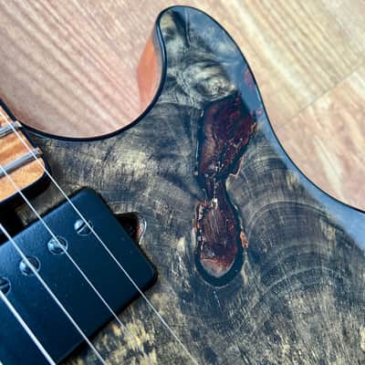 Ernie Ball Music Man BFR Axis Super Sport 2018 Buckeye Burl image 9