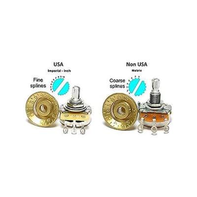 4pcs USA(Imperial) LP Guitar Bell Knobs 24 Fine Splines Top Hat Knobs for USA Les Paul with CTS Pots Black image 2