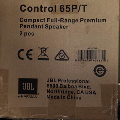 JBL Control 65 P/T Compact Full-Range Pendant Speaker - Black image 4