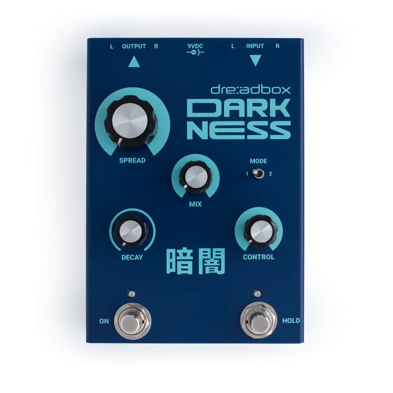 Dreadbox Darkness 2022 - Digital True Stereo Reverb Effect Pedal image 1