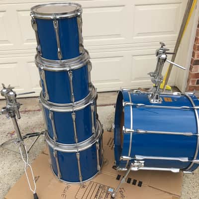 Yamaha Rock Tour Custom 22-10-12-14-16 1990's Cobalt Blue image 12