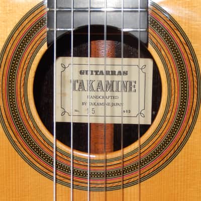 RARITY - TAKAMINE'S ALL TIME BEST - No15 1980 - ROBERT BOUCHET STYLE CLASSICAL CONCERT GUITAR - SPRUCE/BRAZILIAN ROSEWOOD image 4
