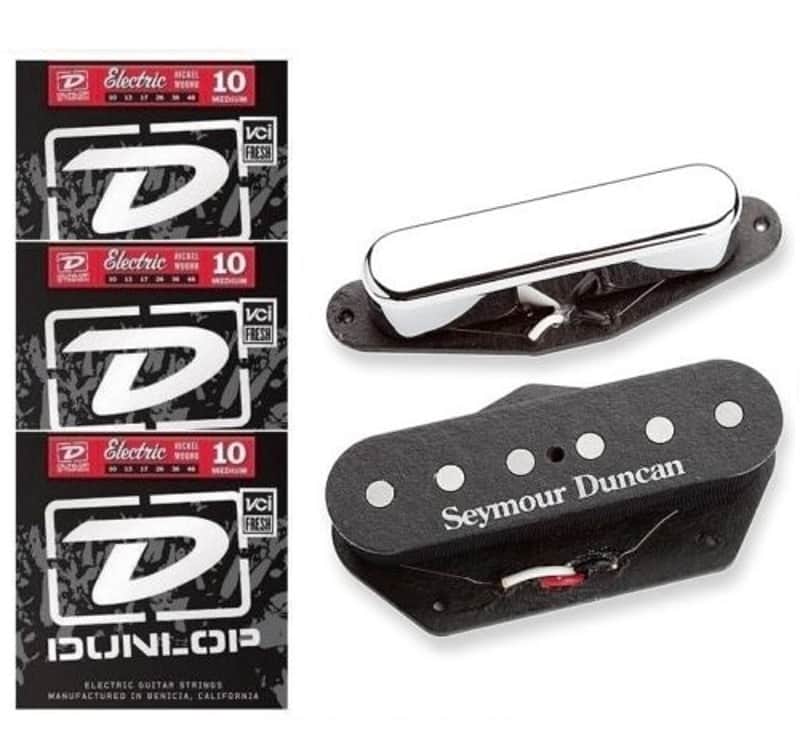 Seymour Duncan Hot Tele Alnico 5 Telecaster Pickup Set For Tele Fender Replacement ( 3 STRING SETS) image 1