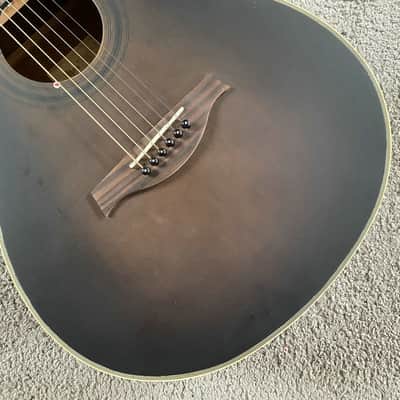 40 Inch Black Acoustic Guitar, Spruce Wood Veneer Top, Mahogany Neck image 19