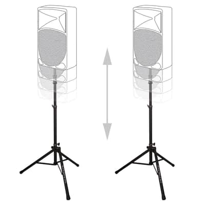 Ultimate Support TS-100B Air-Powered Auto Lift Tripod Speaker Stand Pair TS100 image 1