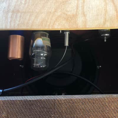 Handwired Blackface Champ clone by Rick Crownover –- 3 band eq, variable negative feedback, in Vintage Projector Case image 9