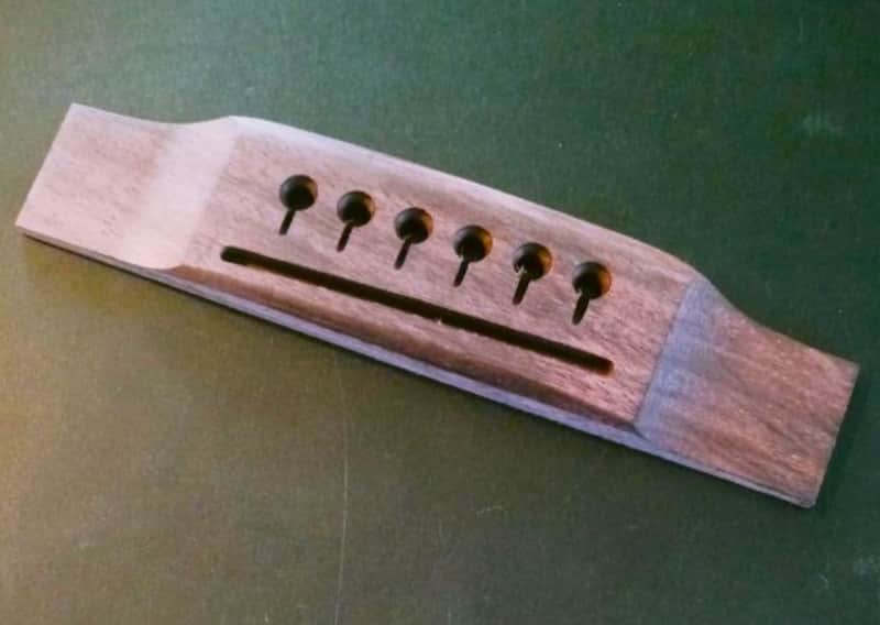 Acoustic Electric or Acoustic 6 String Guitar Bridge Guitar Parts image 1
