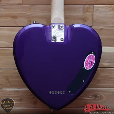 Daisy Rock Electric Guitar Heart - Left Handed - Purple - Mint image 2