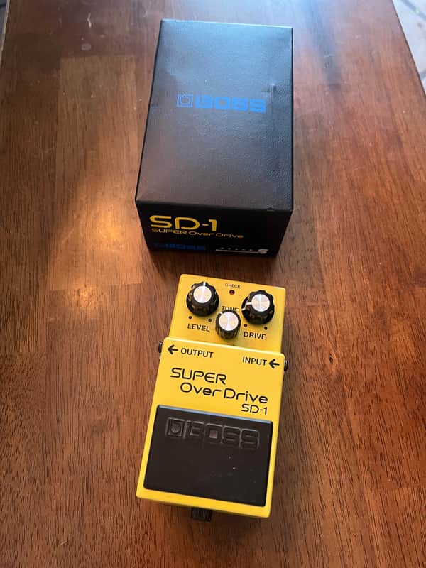 Boss SD-1 Super OverDrive (Silver Label) 1997 - Present - Yellow image 1