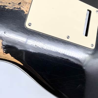 2022 Fender Vintera Road Worn 50s Stratocaster – Black image 14