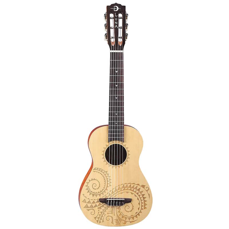 Luna Tattoo 6-String Baritone Ukulele image 1