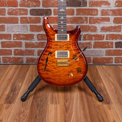PRS Custom 22 Semi-Hollow Quilted Maple 10 Top Smoked Amber 2010 w/OHSC image 4