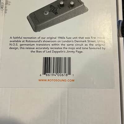 Rotosound RFB1 Limited Edition 1967 Fuzz Reissue Guitar Effects Pedal Silver Hand Built In the UK image 11