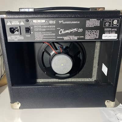 Fender Champion 20 20-Watt 1x8" Guitar Practice Amp 2024 - Black image 2