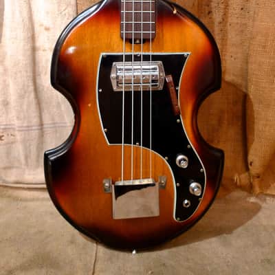 Ibanez Violin Style Bass Guitar 1960's Sunburst image 2