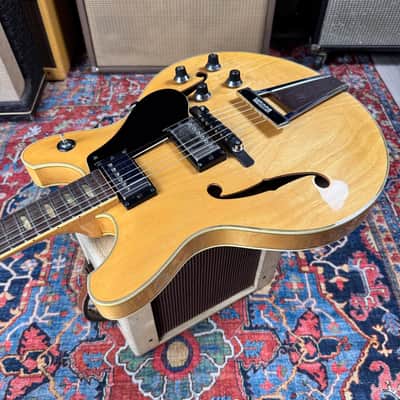 Yamaha SA60 Natural Semi-Hollow 335 Style Vintage 1974 w/Case image 11